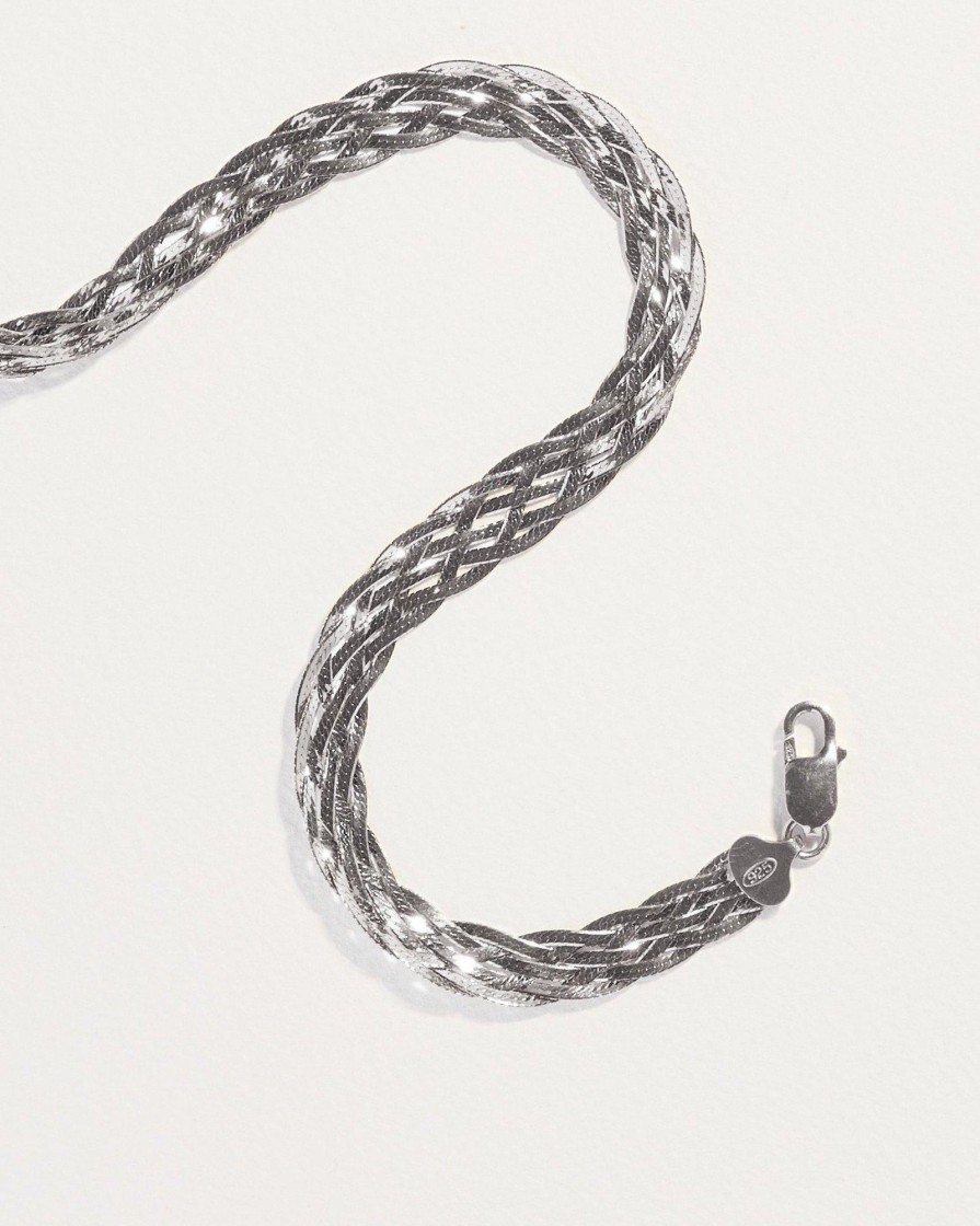 Pamela Love Braided Herringbone Thick Chain | Necklaces