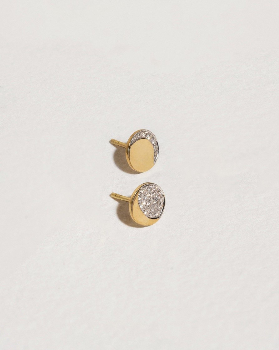 Pamela Love Mismatched Moon Phase Studs | Earrings