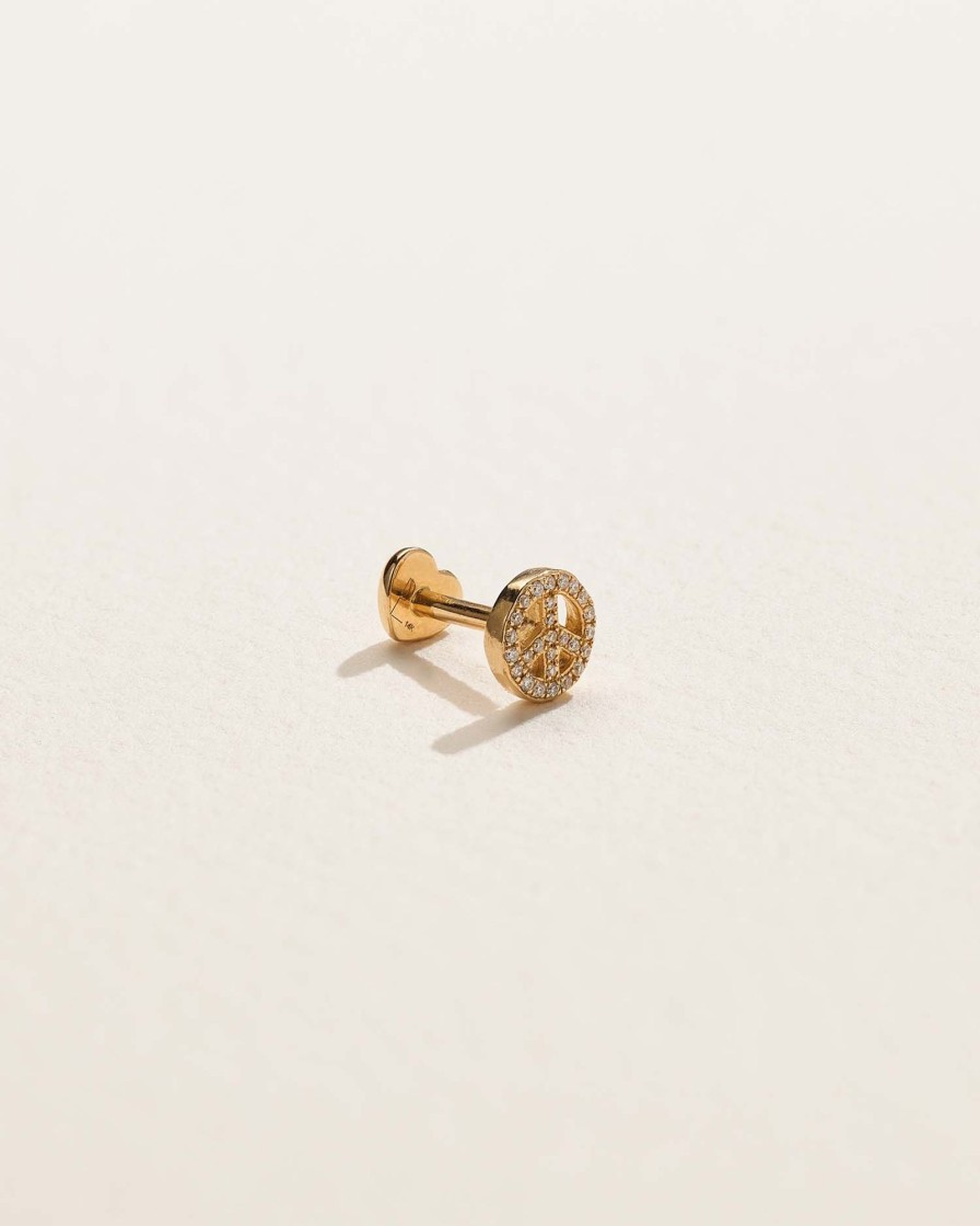 Pamela Love Pave Peace Stud | Earrings