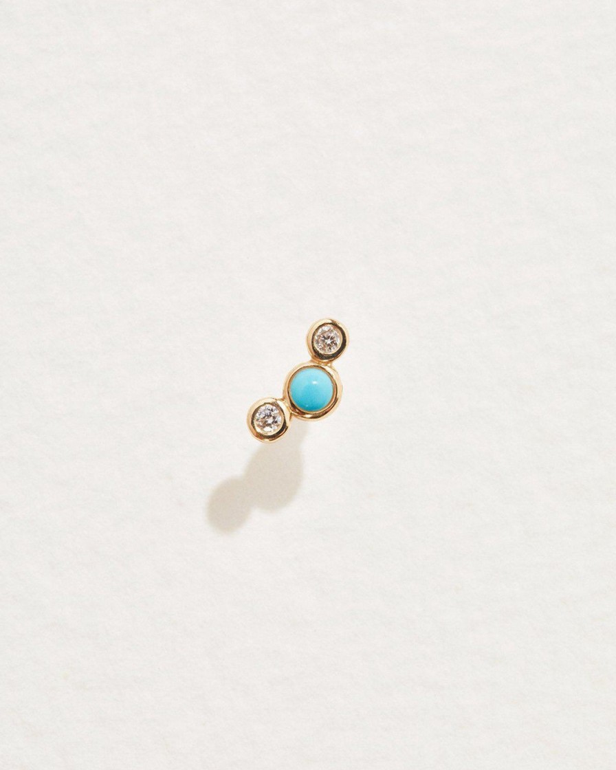 Pamela Love Bezel Set Crescent Stud | Piercing Jewelry