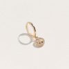 Pamela Love Pave Peace Huggie | Earrings