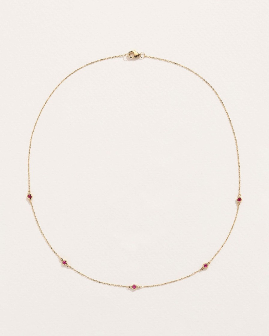 Pamela Love Ruby Station Necklace | Necklaces