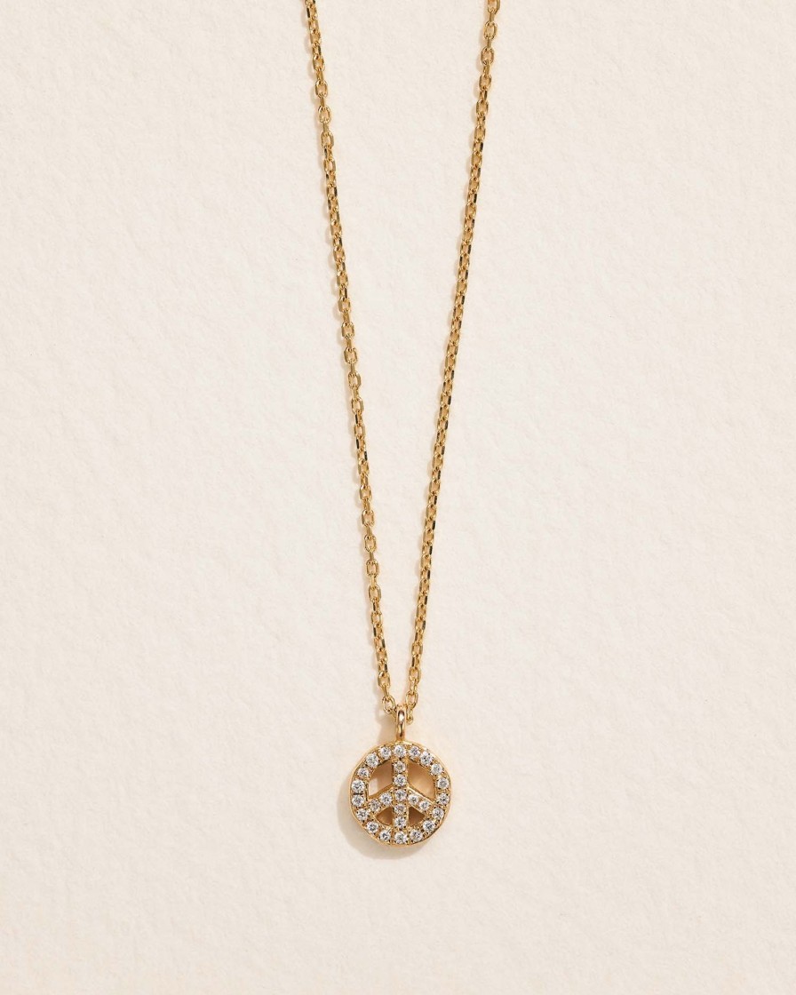 Pamela Love Pave Peace Pendant | Necklaces