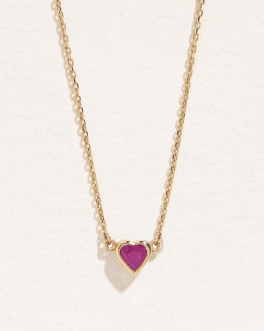 Pamela Love Bezel Heart Pendant | Necklaces