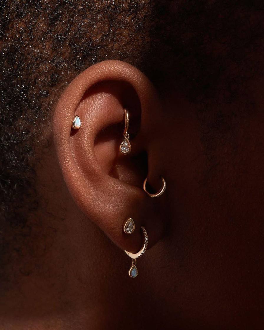 Pamela Love Raindrop Huggie | Piercing Jewelry